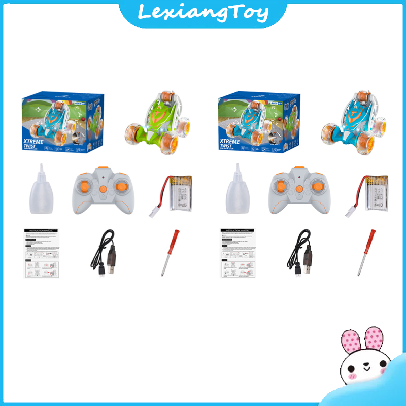 Remote Control Car KF22 2.4G RC Cars Toys Spray 360° Rolling Stunt Vehicle With Music Light Gifts For Boys Kids ราคา 381 บาท*ส่งฟรี