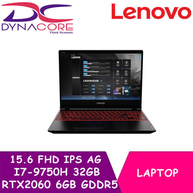 DYNACORE - LENOVO Legion Y7000-15IRH 81NS000GSB 15.6 FHD IPS AG (300nits) 144hz / I7-9750H / 32GB DDR4 /1TB+ 512GB SSD / RTX2060 6GB GDDR5 / NO ODD / WIN 10