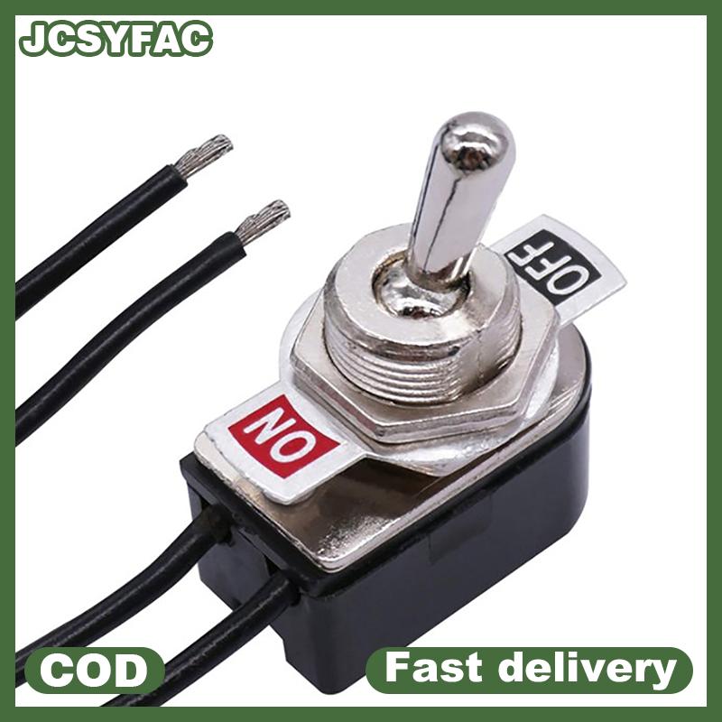 JCSYFAC Ac250v 3A On Off Prewired tiêu chuẩn chuyển đổi chuyển đổi với dây cáp KNS-1 SPST địa chỉ liên lạc chuyển đổi thiết bị điện