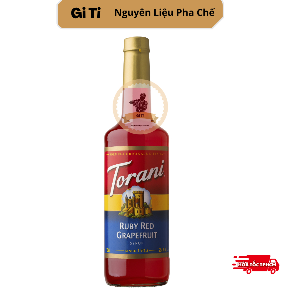 Siro/Syrup Torani Bưởi Đỏ 750ml | Torani Ruby Red Grapefruit