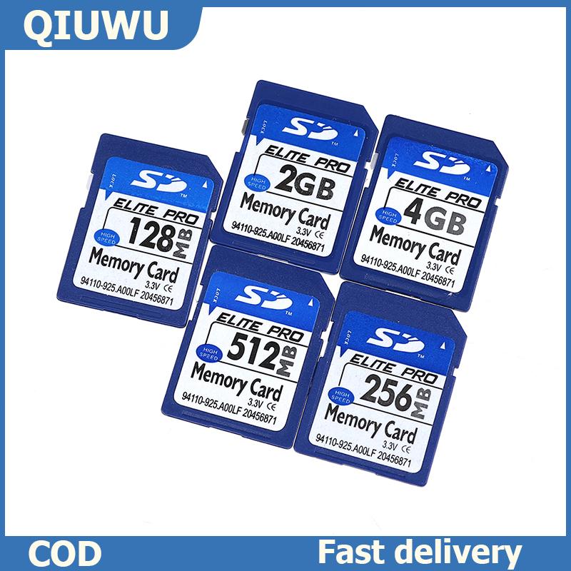 QIUWU 128MB 256MB 512MB 2GB 4GB SD standard card secure digital memory ราคา 45 บาท*ส่งฟรี