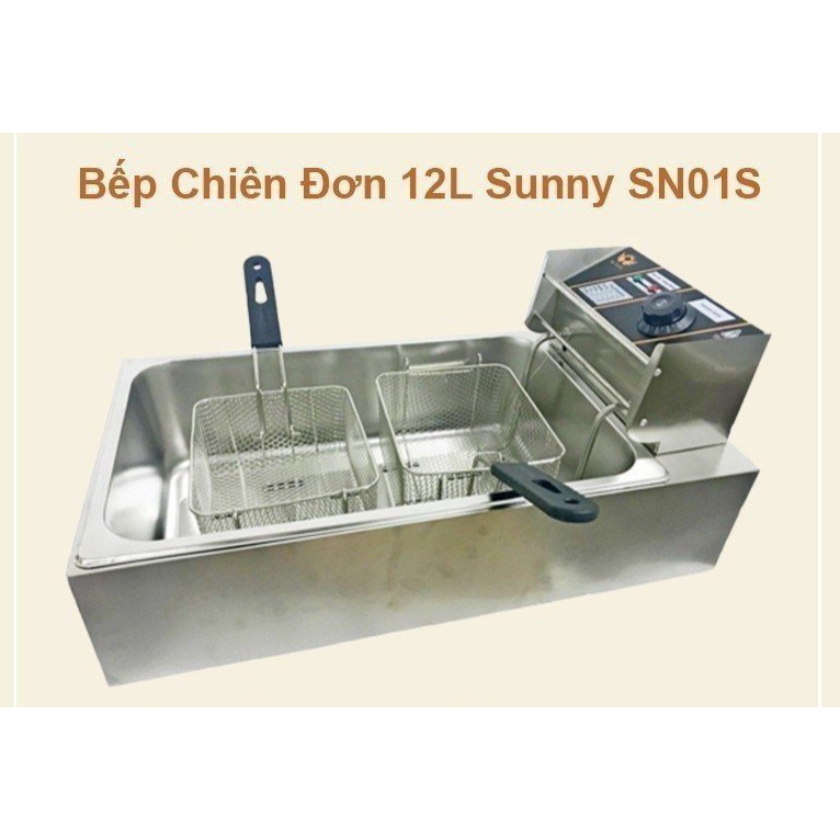 Bếp chiên nhúng điện seka sunny 6L 12L inox cao cấp chiên ngập dầu bảo hành 12 tháng