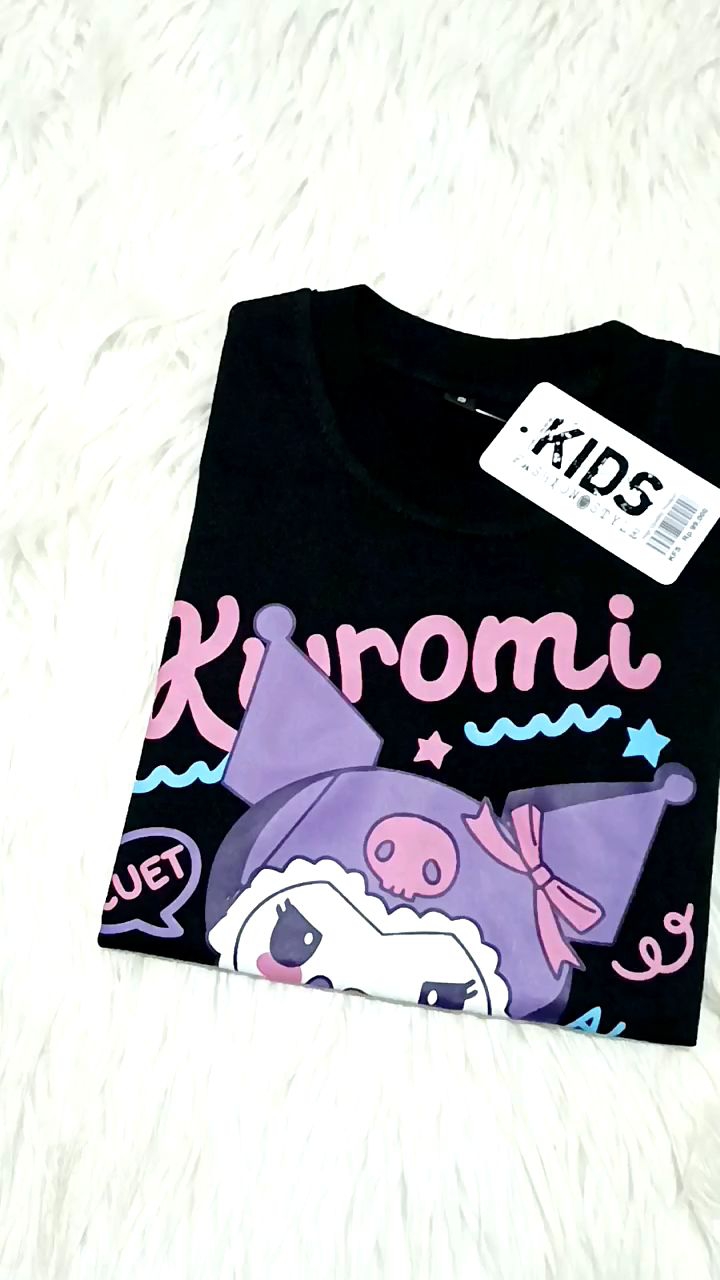 KAOS ATASAN BAJU KUROMI ANAK PEREMPUAN 1-10 TAHUN CETAK DTF
