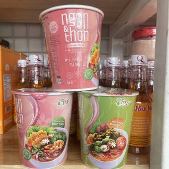 Bún gạo lứt ăn liền ly 65g dành cho người tiểu đường, ăn kiêng, ăn chay