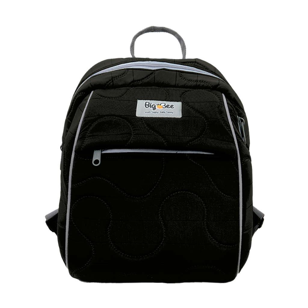 Big Bee Tas Bayi Ransel Quilting Scribble Series - BBT0174HITAM BBT0174NAVY BBT0174ABUABU