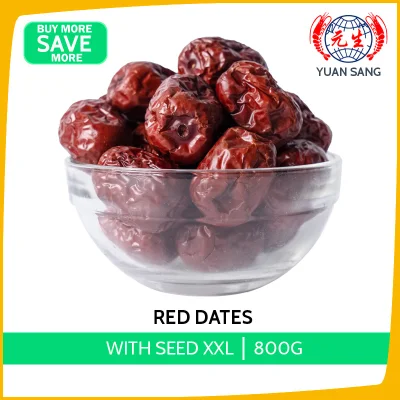 Red Dates With Seed XXL 800g Big Dried Food Groceries Cooking Ingredients
