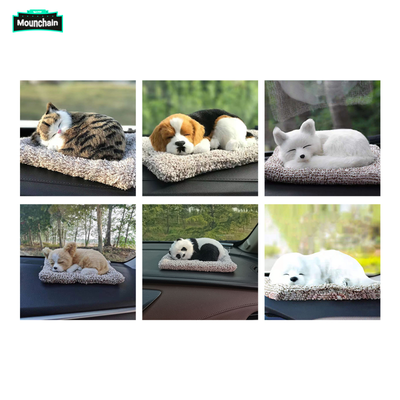 Simulation Dog Car Dash Decorations Activated Carbon Air Freshener Interior Dashboard Ornaments Smell Odor Absorber For Car Home ราคา 440 บาท*ส่งฟรี