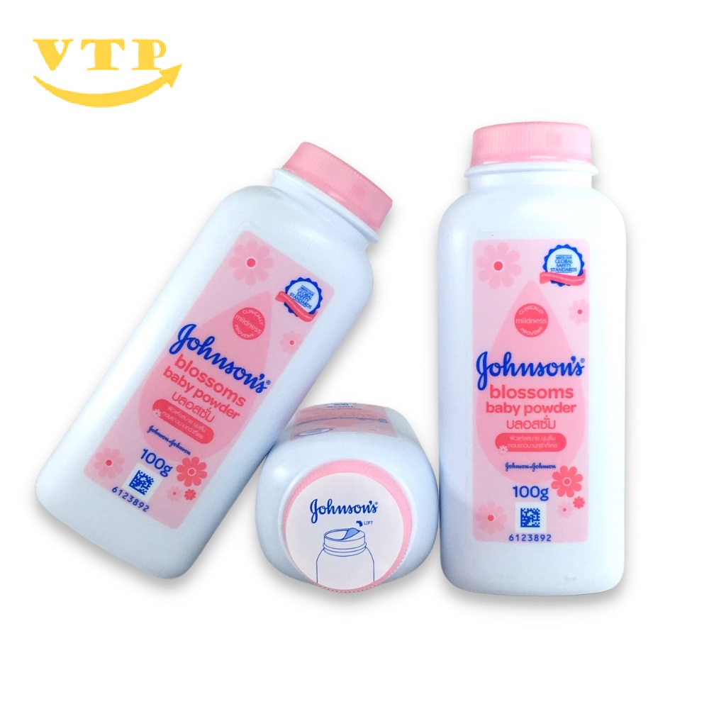 Combo 3 Chai Phấn Thơm Hương Hoa Johnson Baby 100g Thái Lan