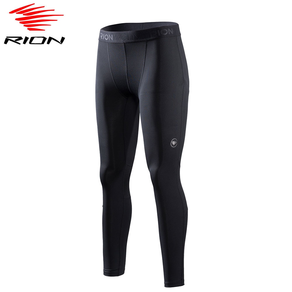 RION Mens Sports Running Tights Gym Compression Pants Workout Fitness