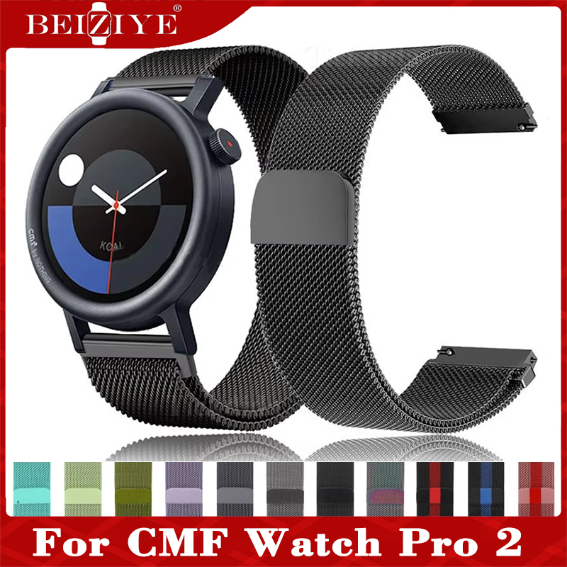 สายสแตนเลสสุดหรู CMF Watch Pro 2 สายนาฬิกาข้อมือ สเตนเลสสตีล cmf watch pro2 สายนาฬิกาข้อมือ Smart Watch Watchband Replacement Bracelet Metal Strap ราคา 249 บาท*ส่งฟรี