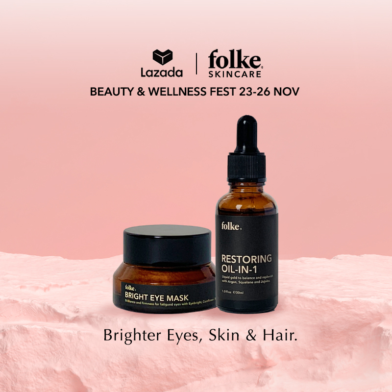 Buy Folke Skincare Eye, Skin and Hair Brightening Combo Singapore