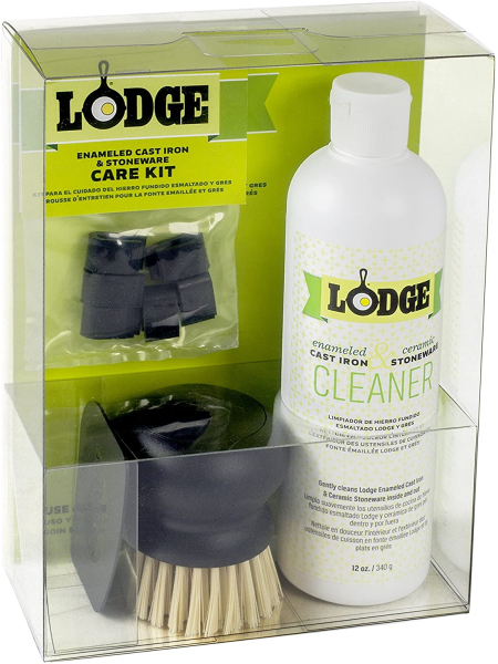 Lodge Enameled Cast Iron & Ceramic Stoneware Care Kit (Acrylic Box) Singapore