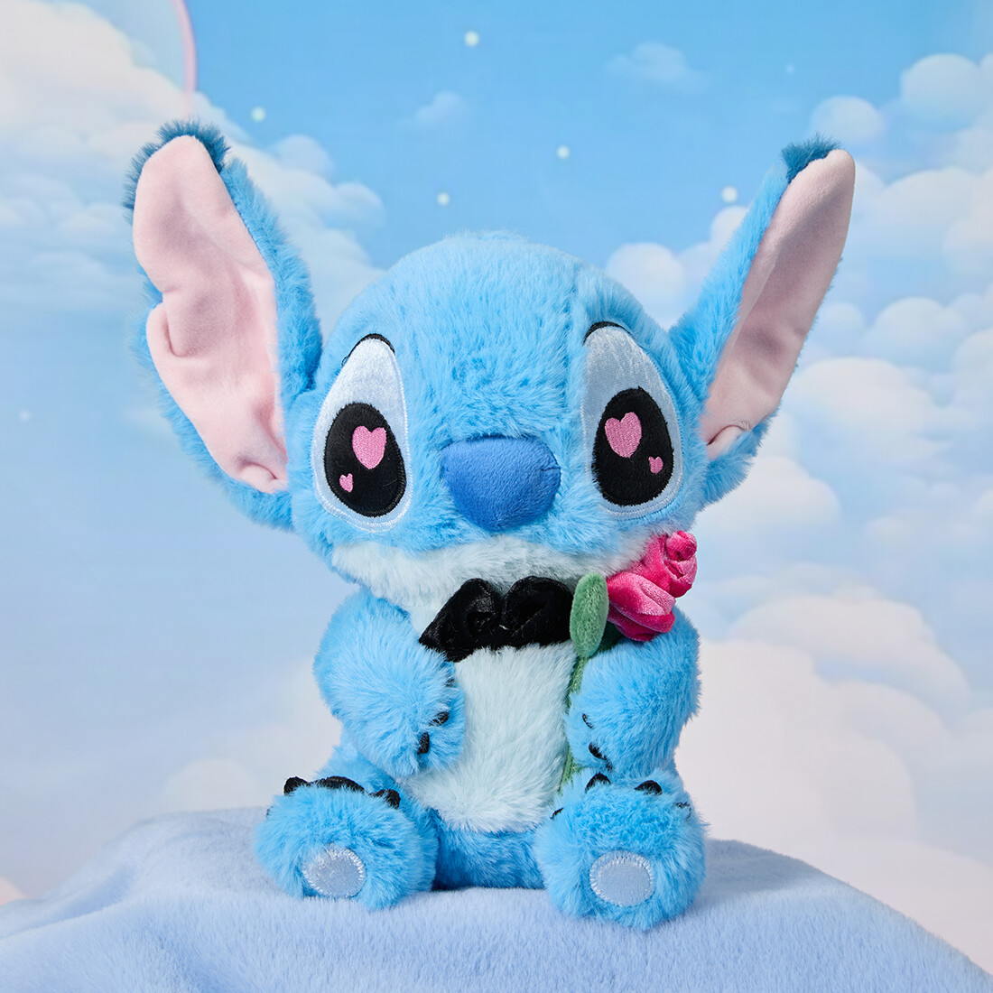 MINISO OFFICIAL Disney Stitch Valentine's Day Sitting Plush Toy 10in Soft Stuffed Animal Cute Collectible Doll Gift for Kids Girls Boys ราคา 550 บาท*ส่งฟรี