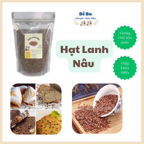 500Grm Hạt Lanh Nâu Nhập Khẩu Giá Trị Dinh Dưỡng Cao Dùng Để Nấu Sữa, Nâu Cháo