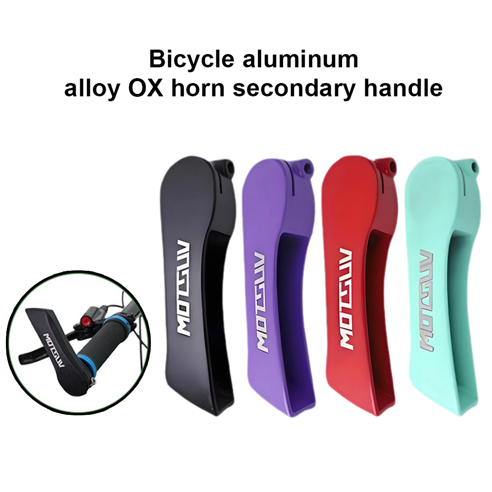 Juanya 1 cặp Xe Đạp Hợp kim nhôm bên tay lái có thể điều chỉnh góc độ màu sừng xử lý cho 22.2mm tầm cỡ Tay Lái Phụ kiện đi xe