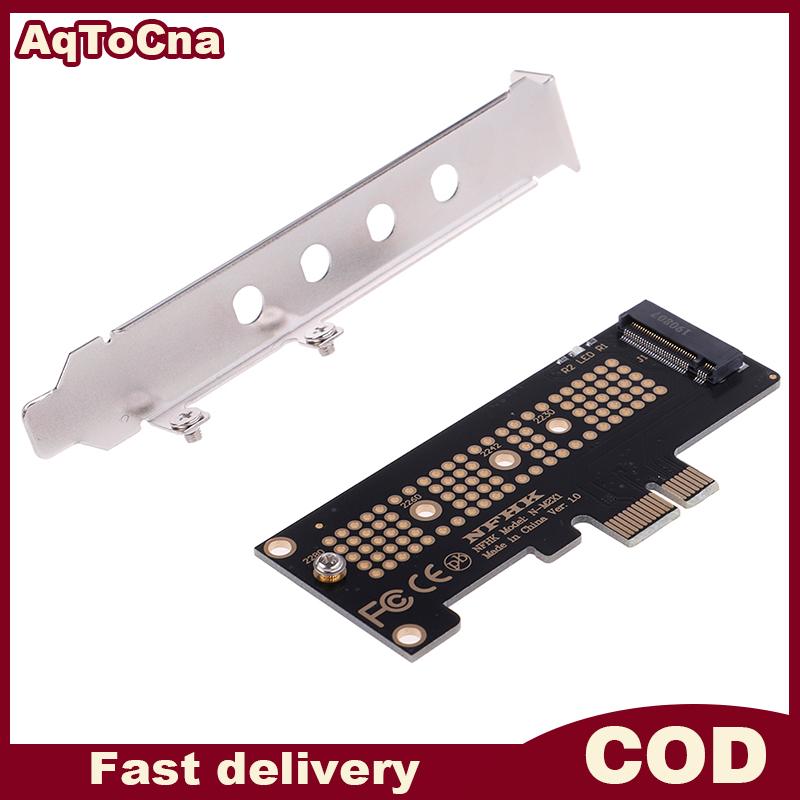 AqToCna NVMe PCIe อะแดปเตอร์การ์ดแปลง X1 M.2 x2 x4 NGFF SSD เป็น PCIe x1เพื่อ M.2 ราคา 66 บาท*ส่งฟรี