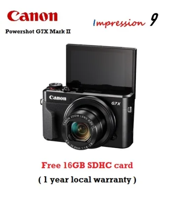 Canon PowerShot G7 X Mark II Digital Camera (local warranty) Free:16gb memory card