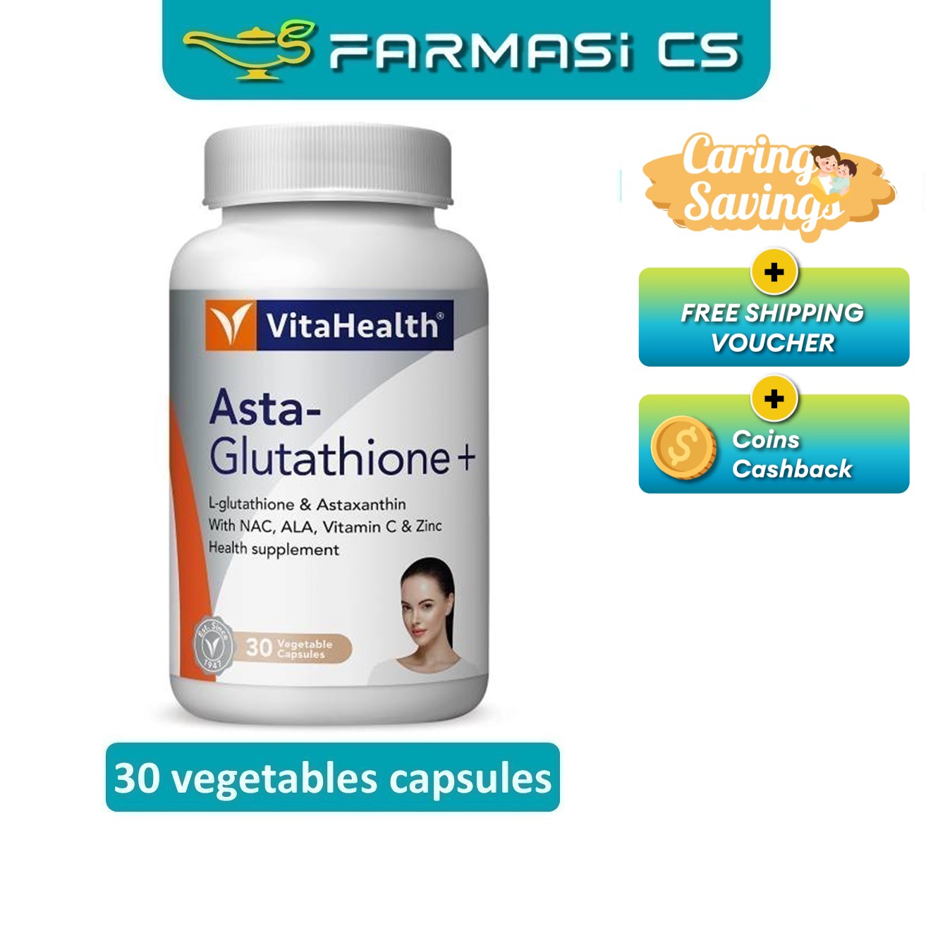 asta glutathione vitahealth Buy Asta Glutathione Plus Vitahealth Online at a Better Price