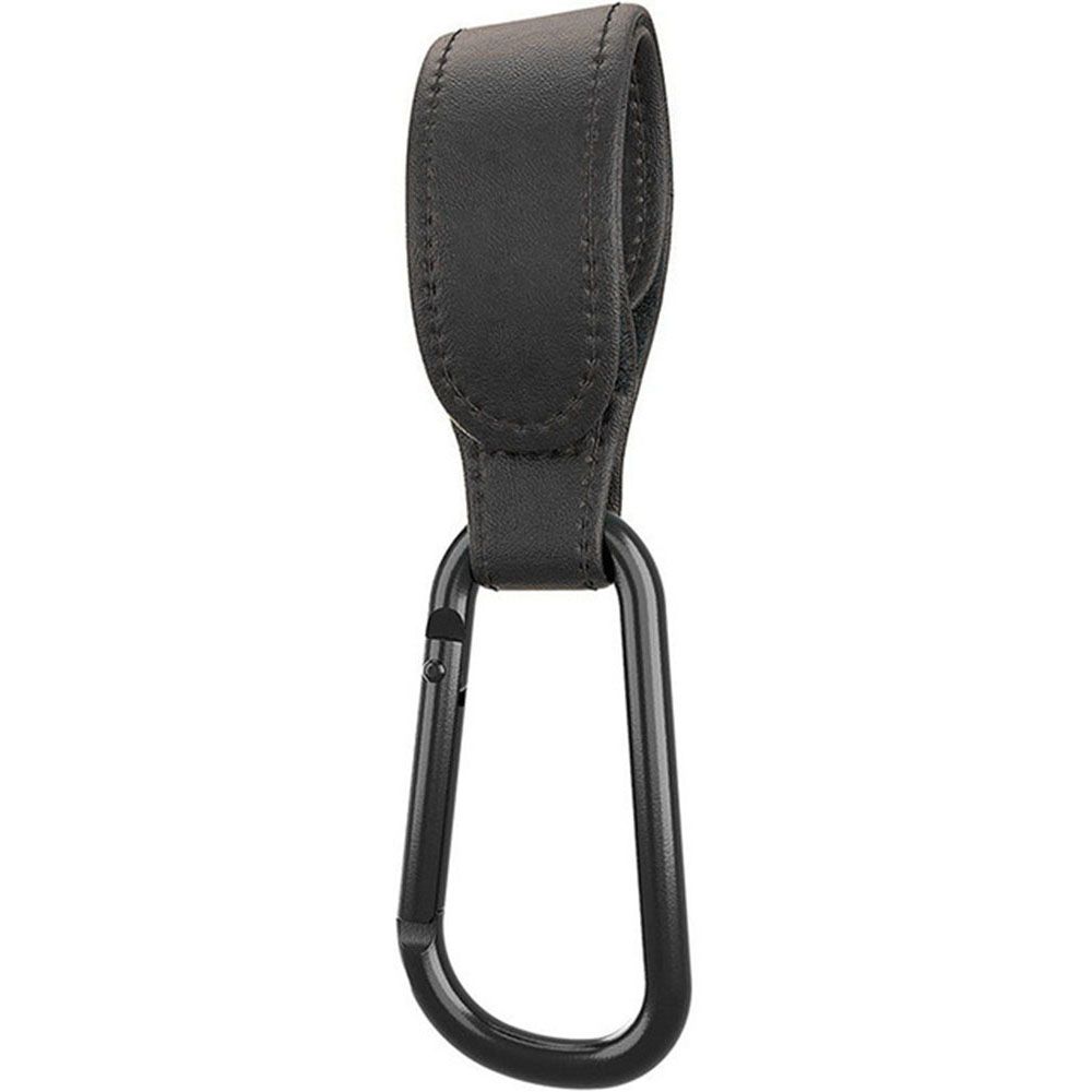 RUNNA Tiện lợi 1/2 Cái Hợp kim nhôm Carabiner Xoay 360 độ Da PU Phụ kiện xe đẩy Dụng cụ xếp giỏ hàng Móc xe đẩy Móc xe đẩy cho bé Kẹp móc xe đẩy