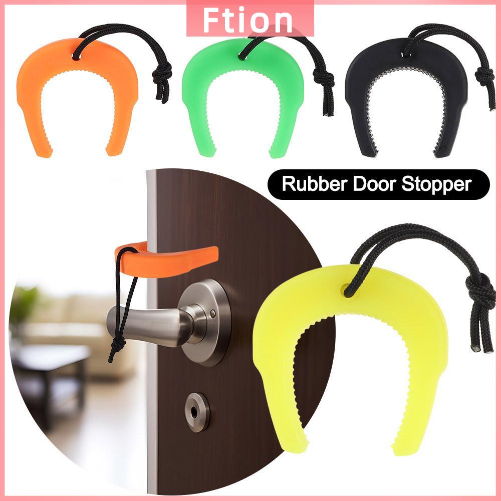 FTION Thiết bị lính cứu hỏa Kẹt cửa Cao su Dễ sử dụng Báo động chặn cửa Bền bỉ Đế nêm Chặn cửa cao su Cửa