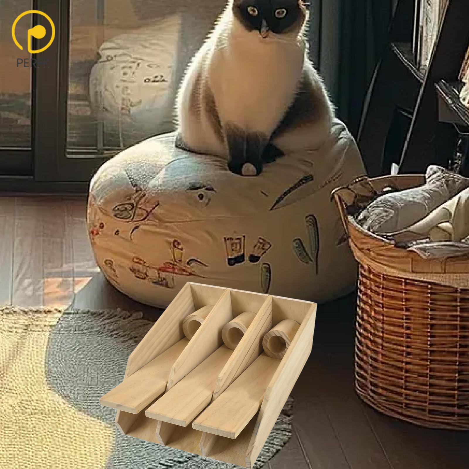 Dog Treat Dispenser Wooden Slow Feeder Pet Supplies Creative Funny Play Compact Portable Kitten Treat Toy for Feeding Playing ราคา 1,482 บาท*ส่งฟรี