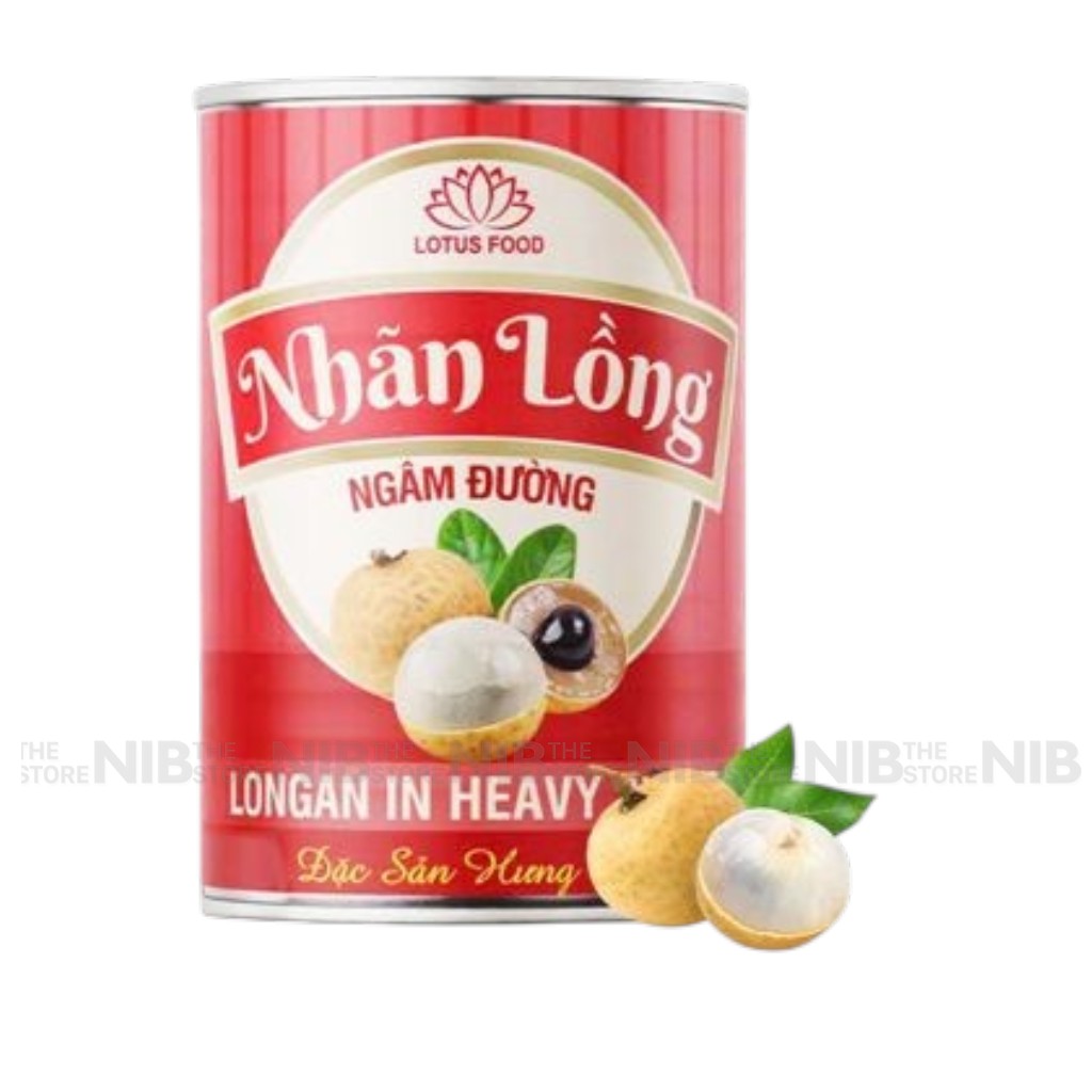 Nhãn ngâm Lotus lon 565g