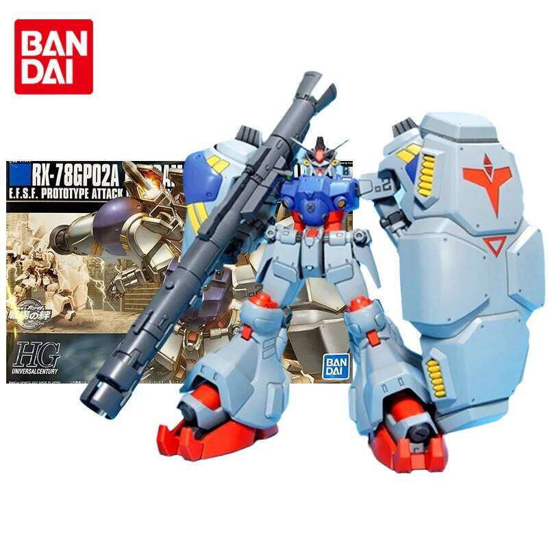 Bộ mô hình Gundam chính hãng BANDAI, anime HGUC 1/144 GP02A Type-MLRS, bộ sưu tập Gunpla, đồ chơi nhân vật hành động cho trẻ em -Sưu tầm mô hình đồ chơi