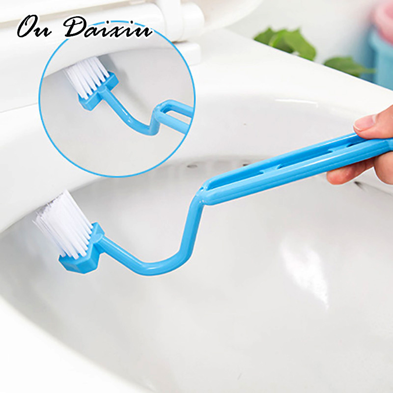 OUDAIXIU แปรงรูปตัววีสำหรับทำความสะอาดห้องน้ำ ราคา 10 บาท*ส่งฟรี