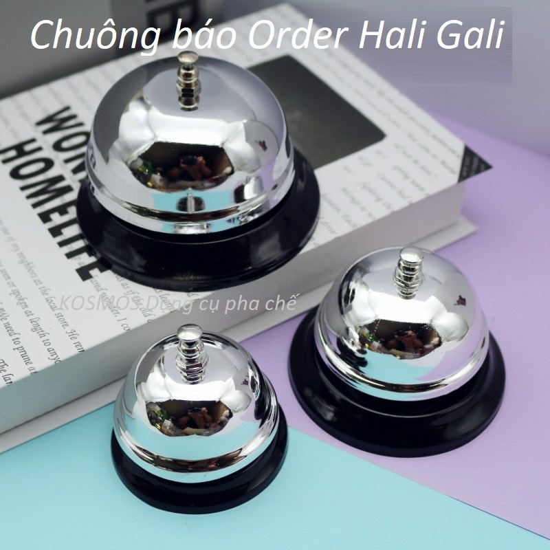 Chuông báo order halo haloo (cỡ lớn,trυng, bé, hàng inox