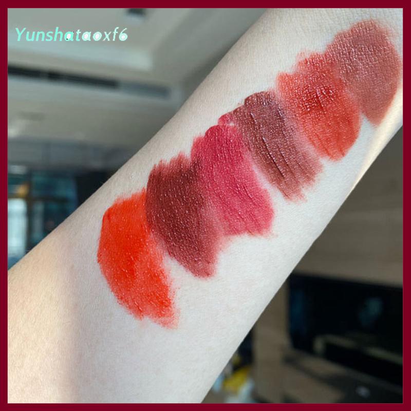 yunshataoxf Herorange nhung Matte Lip Gloss men không thấm nước lâu dài lỏng Son môi Tint Mượt kết cấu sắc tố mỹ phẩm
