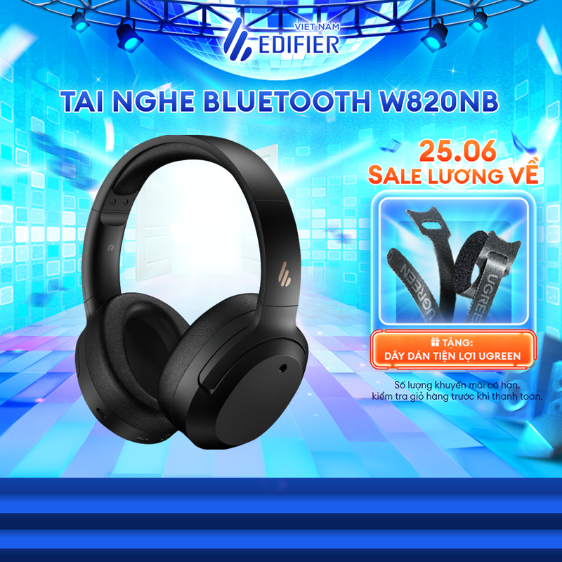 [HOT ITEM - SIGNATURE] Tai nghe chụp tai Bluetooth 5.0 EDIFIER W820NB / W820NB PLUS | Chống ồn chủ động ANC | Thời lượng pin đến 49 giờ | Bảo Hành 12 Tháng