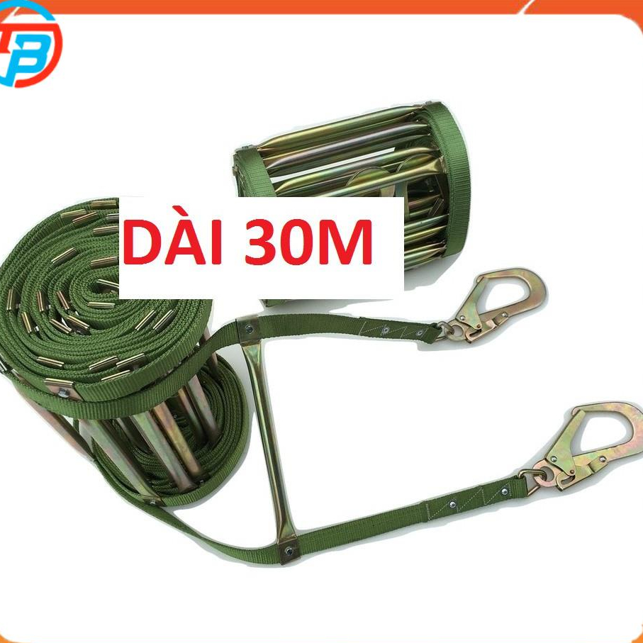 30M - Thang pccc dây thoát hiểm nhà cao tầng - Đã gồm móc