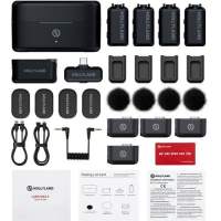 Hollyland Lark Max 2 Wireless Microphone System with Monitoring Ear-Phone [2-4 Person]