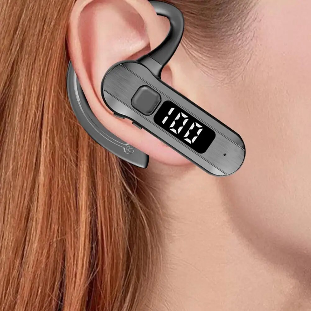 【No-Questions-Asked Refund】 1 Set Wireless Headphone Stereo Surround Ipx5 Display Rechargeable Wirel