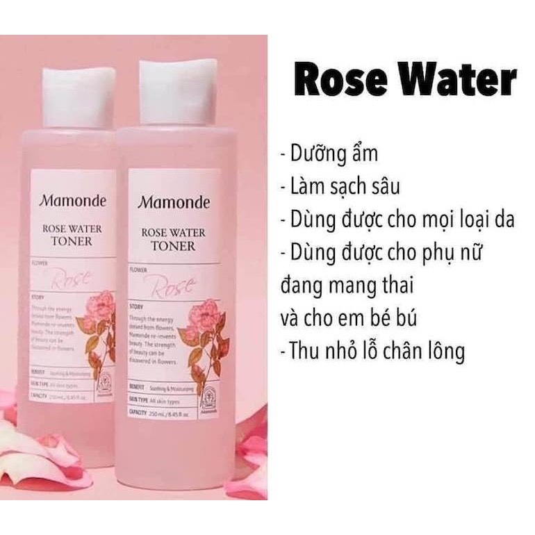Nước hoa hồng Mamonde Rose Water Toner - 250ml