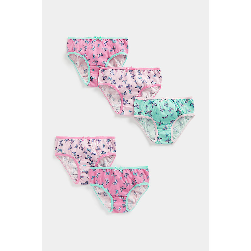 กางเกงในเด็กผู้หญิง Mothercare Butterfly Briefs - 5 Pack DA458 - ยี่ห้อ Mothercare ราคา 553 บาท*ส่งฟรี