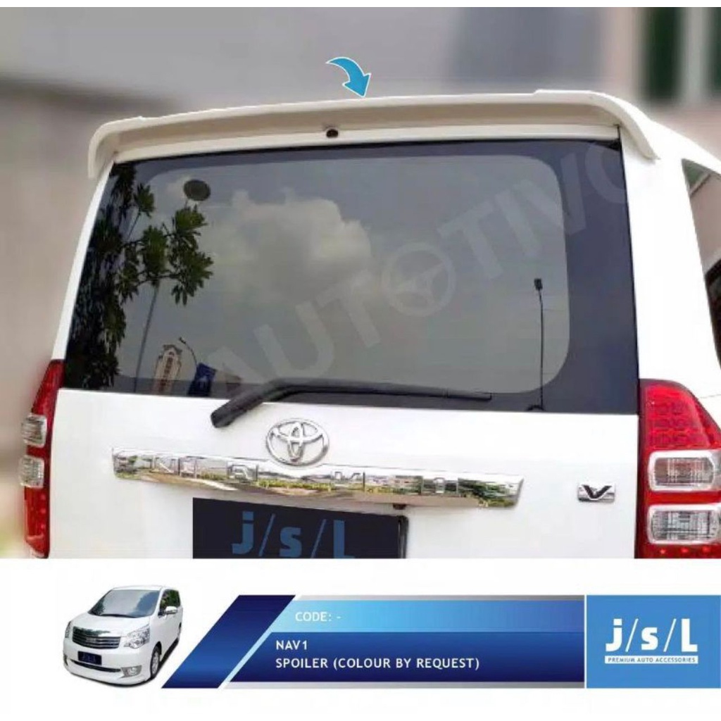 Spoiler Toyota Nav1 Nav 1 Colour By Request JSL Harga 610,000 rupiah*Gratis Ongkir