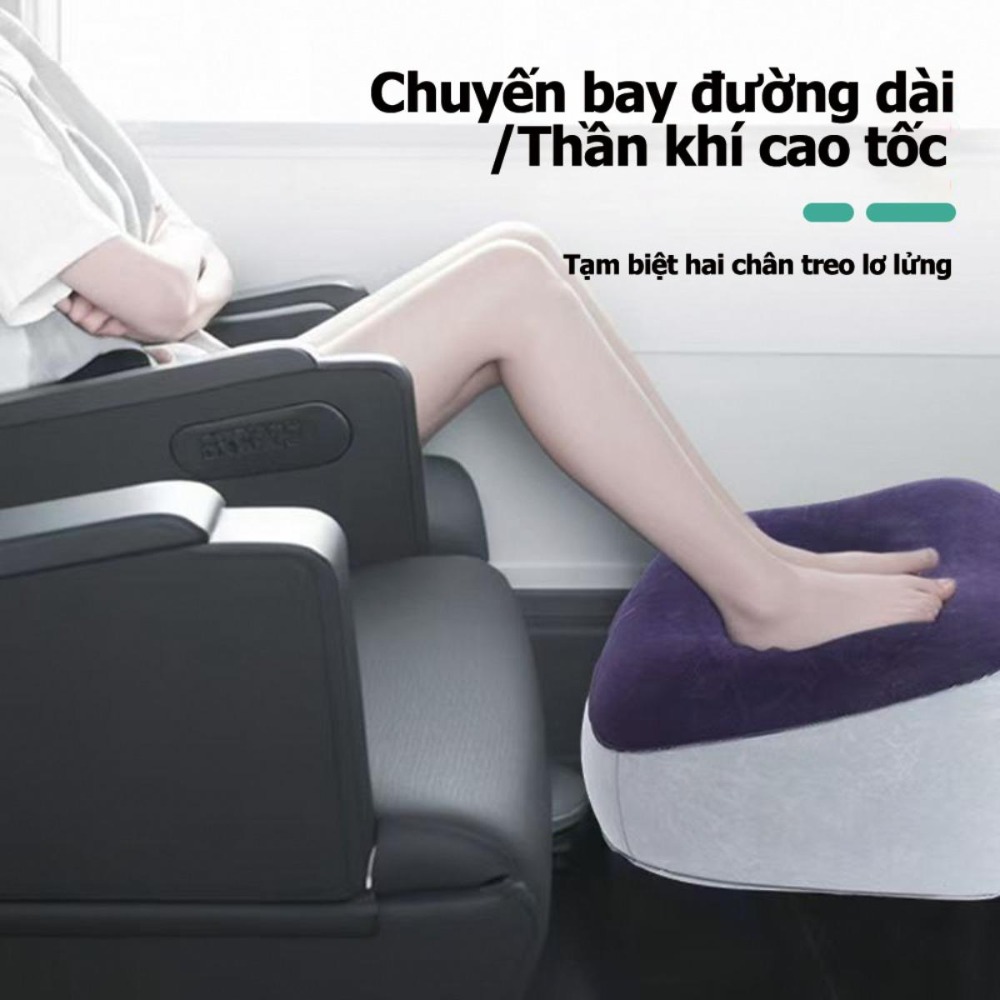 Dễ Bơm Thiết Kế Nhẹ Gấp Gọn Dã Ngoại Dùng Cho Đệm Kê Chân Du Lịch Lớp Mềm Mại Phủ Phương Tiện Tựa Lưng Xả