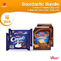 [BAONTASTIC BUNDLE OF 4] Cream-O Vanilla (30gx10) & Wafrets Choco Bar (24gx10)