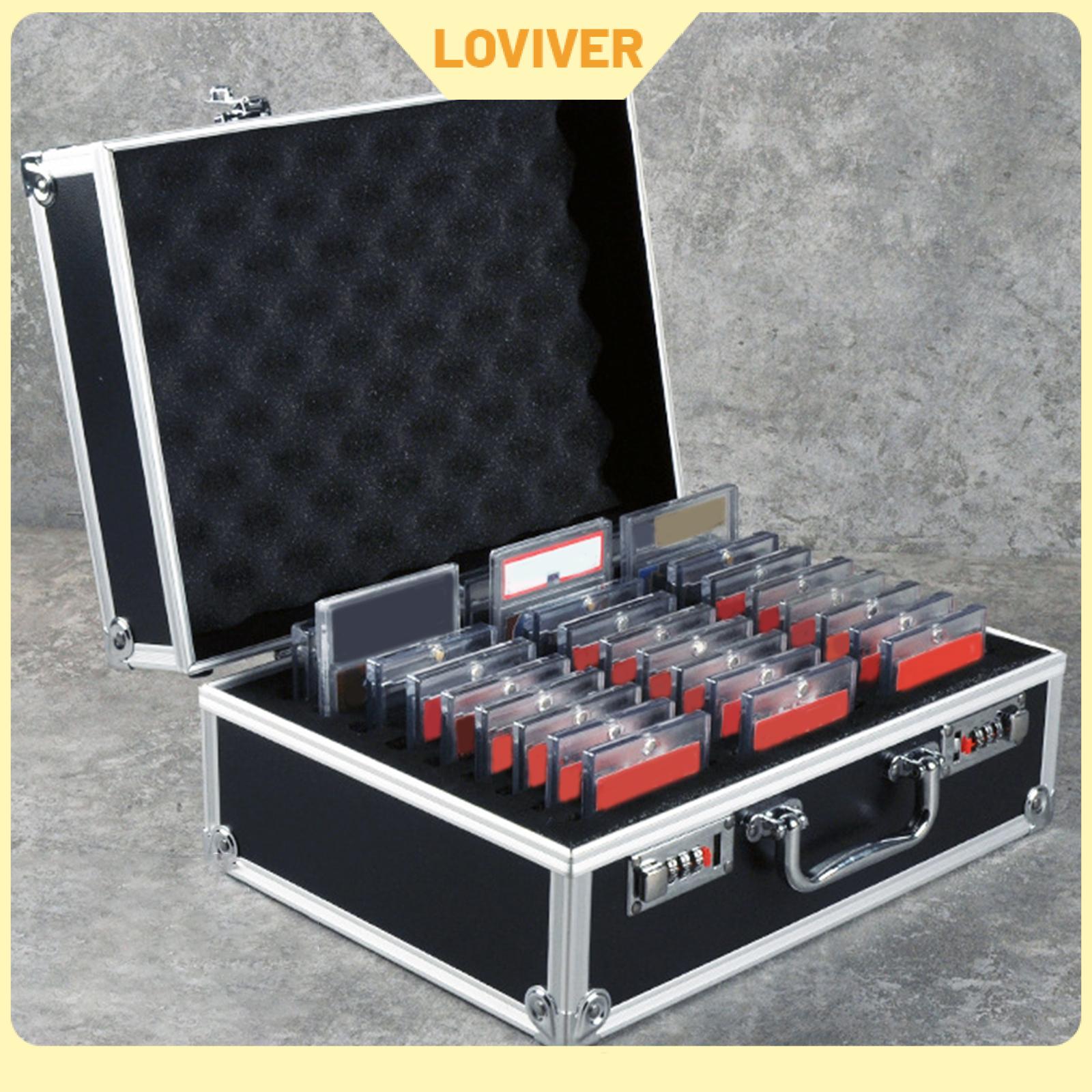โมเดลฟิกเกอร์ อาร์ตทอย กล่องสุ่มของสะสม ของเล่นและโมเดลสะสม Loviver Waterproof Trading Card Storage Box Good Protection Container Football Card Box Card Display Case for Sports Cards Collection