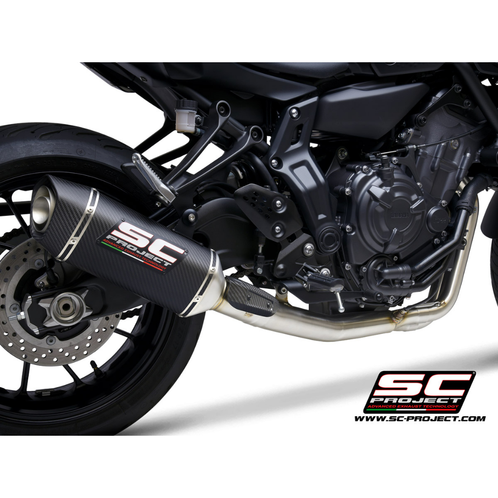 SC-Project ท่อไอเสียสำหรับ YAMAHA MT-07 (2021 - 2022) |2-1 stainless steel, with SC1-S carbon muffler - RACING ราคา 46,420 บาท*ส่งฟรี
