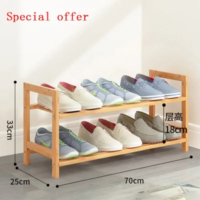 Bamboo Shoe Rack Bamboo Wooden Shoe Storage Organizer Shelf Stable Stand Living Room Shoe Cabinet Home Entrance Furniture