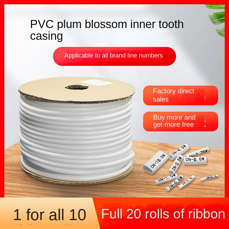 [CN1.5W] Ống Đánh Số PVC Ailisheng Cáp 1.0 đừng kính ống (2.5-2.7) 92M | Tùy chọn 0.5-12mm² | Đường Kính 1.9-7.5mm | Dài 21-112m | Dùng Cho Dây Điện