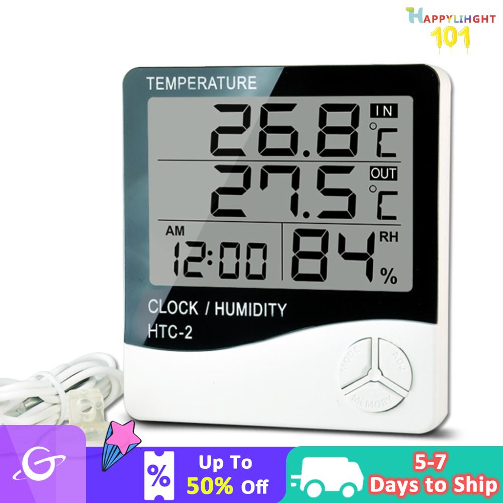 【New Arrival】HTC-2 Digital Thermometer Hygrometer Electronic Temperature Humidity Meter