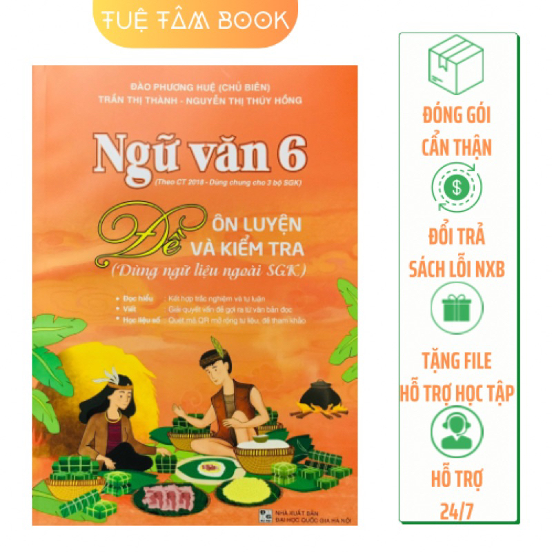 Sách - Đề ôn luyện và kiểm tra Ngữ Văn 6 (dùng ngữ liệu ngoài sách giáo khoa) TT