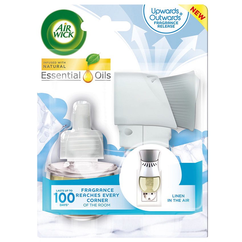 HCMBộ tinh dầu cắm điện Airwick AWK3082 Linen In The Air 19ml Hương táo