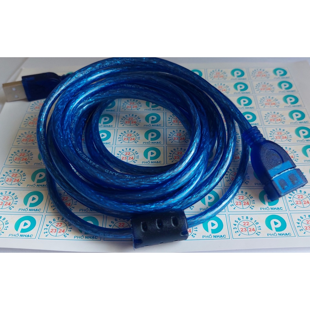 Dây cáp nối dài cổng usb 3m , 5m chống nhiễu - Cáp nối dài USB