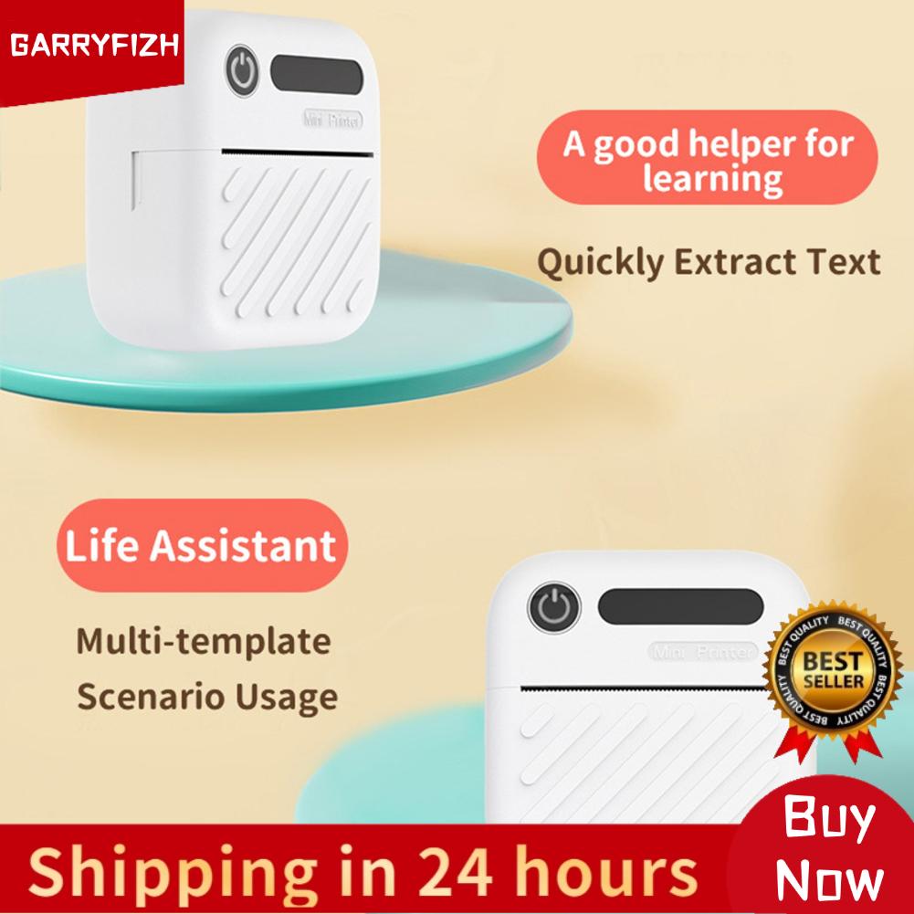 GARRYFIZH เครื่องพิมพ์ฉลาก Bluetooth Fafeicy พร้อมการพิมพ์ความร้อนเครื่อง Inkless แบบพกพาวัสดุ ABS 200 DPI สำหรับโฮมออฟฟิศโรงเรียน ราคา 631 บาท*ส่งฟรี