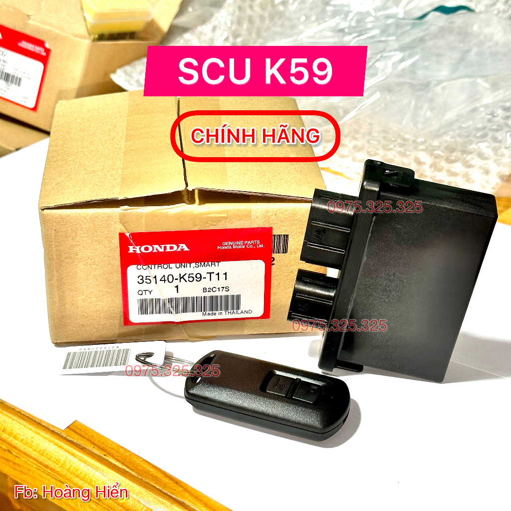 [CHÍNH HÃNG] Hộp Điều Khiển Smartkey SCU K59 Vario 150 Click150 vision lead ab vario150 Honda 35140-