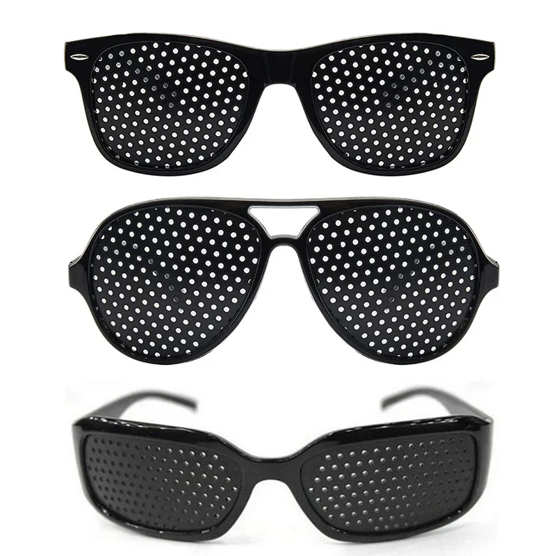 【ABLE】 Anti-myopia Astigmatism Glasses Vision Correction Fatigue Pin Hole Glasses With Holes For Men Women Eyesight Improvement